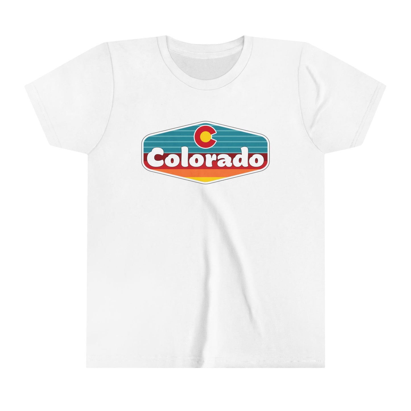 Youth Colorado Flag Sunset Short Sleeve Tee