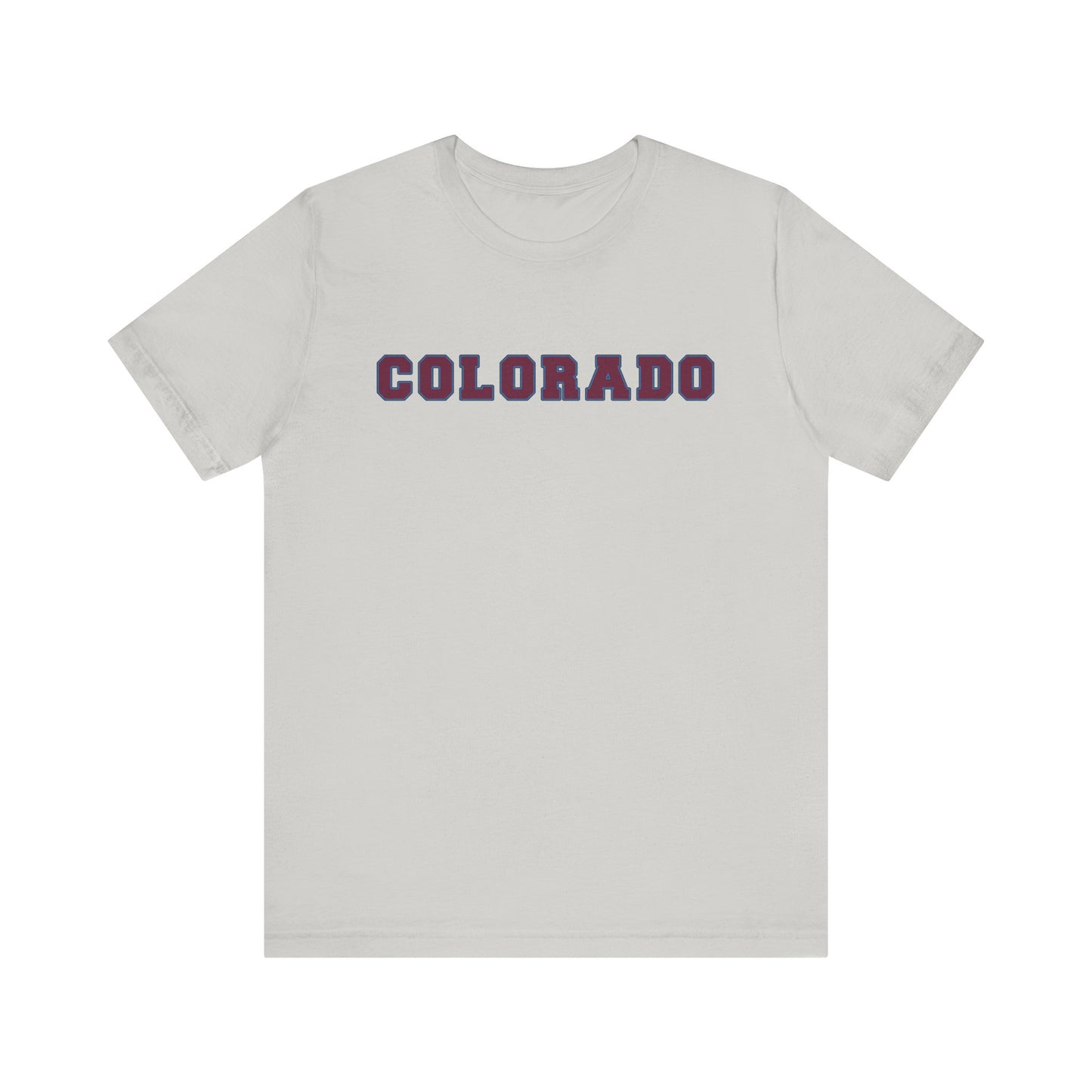 Colorado Burgundy and Blue Unisex Jersey Short Sleeve Tee