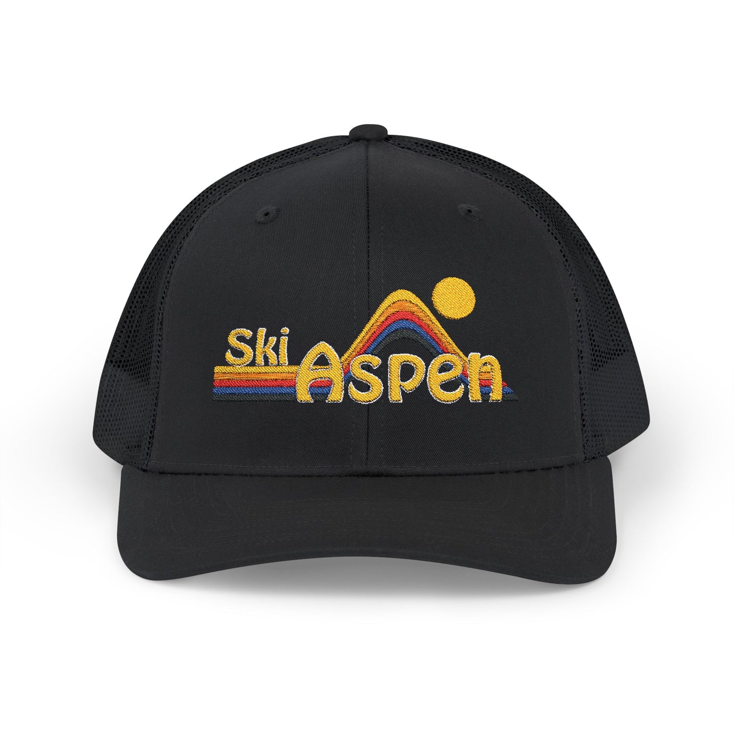 Ski Aspen Retro Snapback Trucker Hat