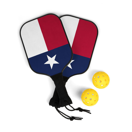 Texas Flag Pickleball Kit