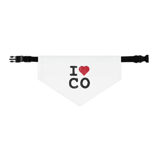 I Heart Colorado Pet Bandana Collar