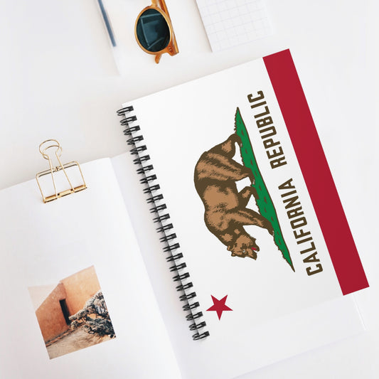 California Flag Spiral Notebook