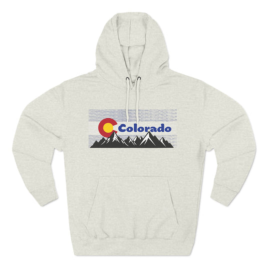 Colo Flag Mountains Fleece Hoodie