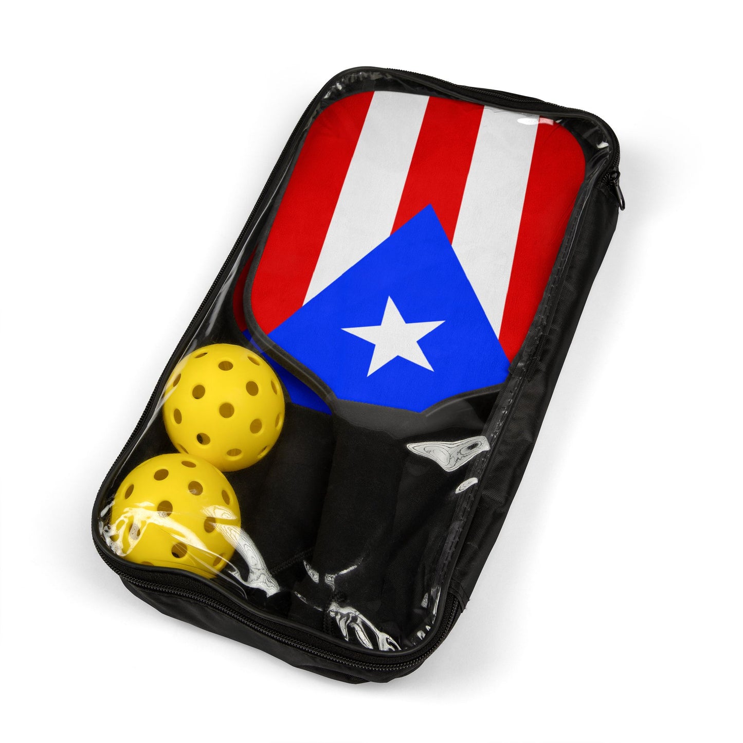 Puerto Rico Flag Pickleball Kit