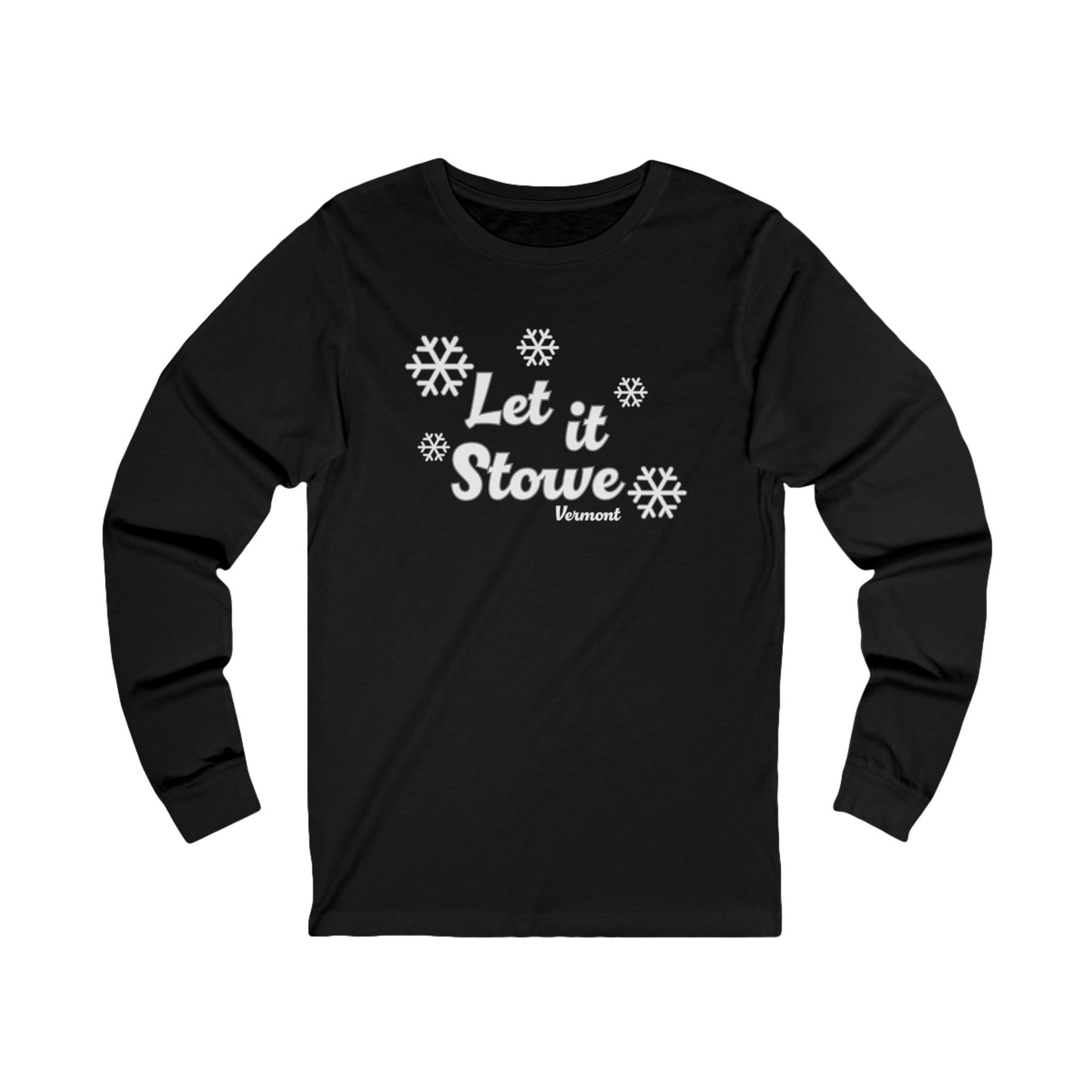 Let it Stowe Vermont Jersey Long Sleeve T Shirt