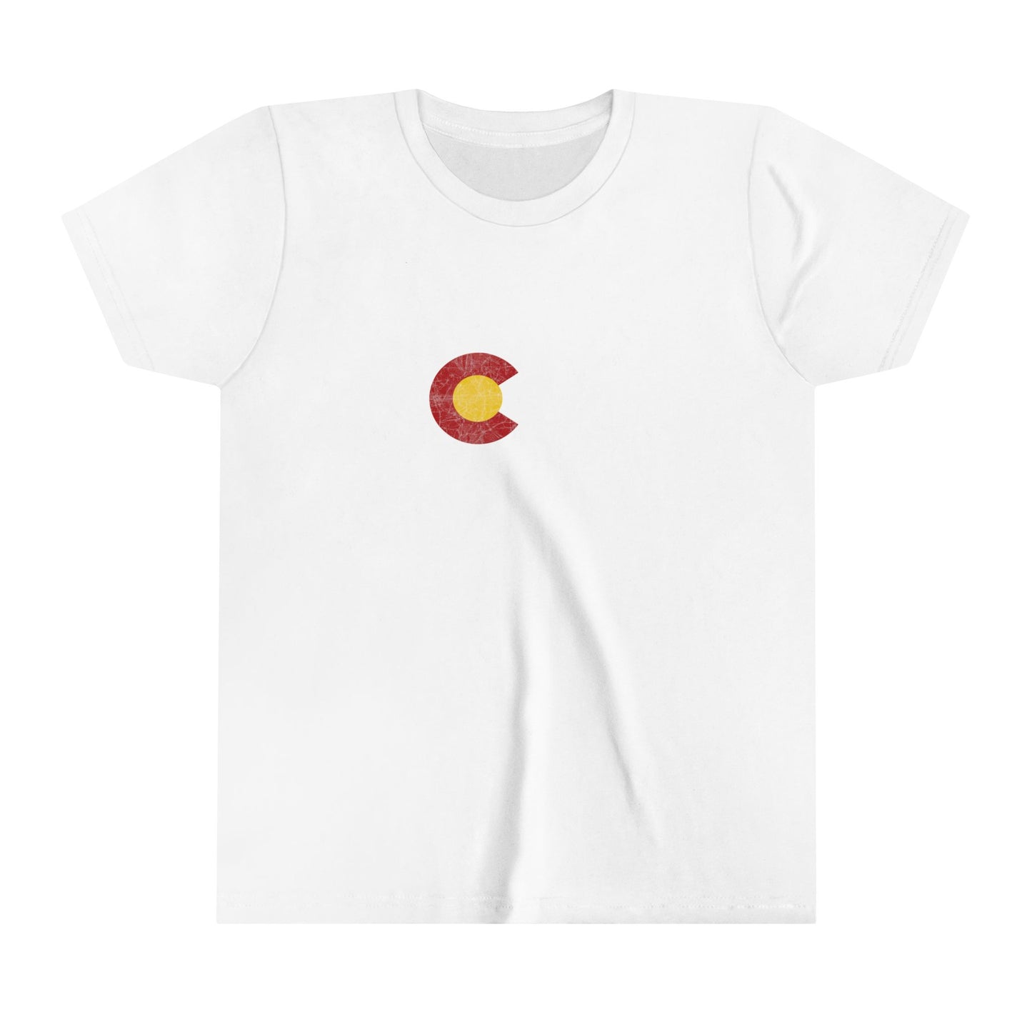 Youth Colorado Flag Peaks Short Sleeve Tee