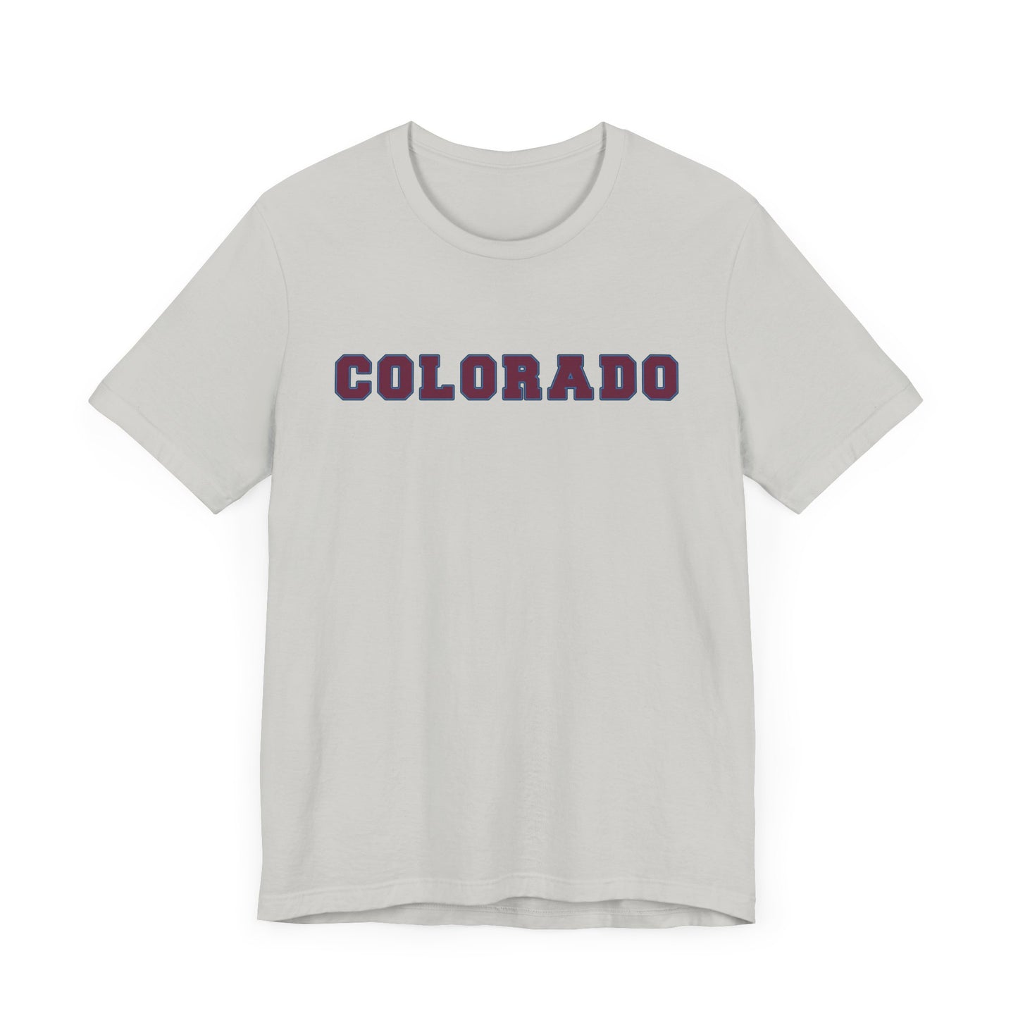 Colorado Burgundy and Blue Unisex Jersey Short Sleeve Tee