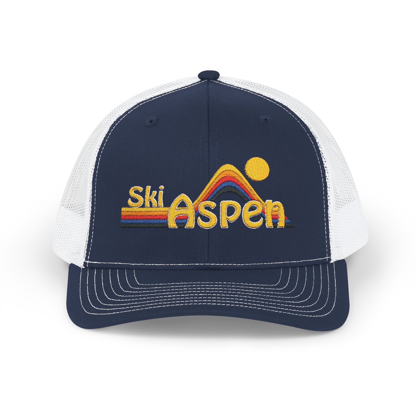 Ski Aspen Retro Snapback Trucker Hat