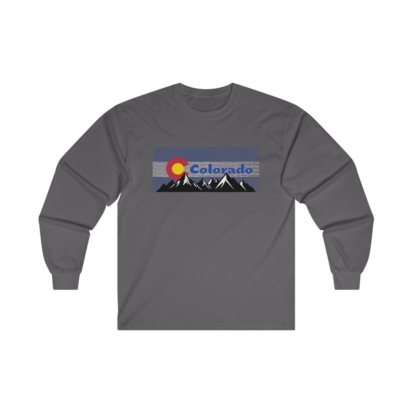 Colorado Flag Mountain Long Sleeve Tee