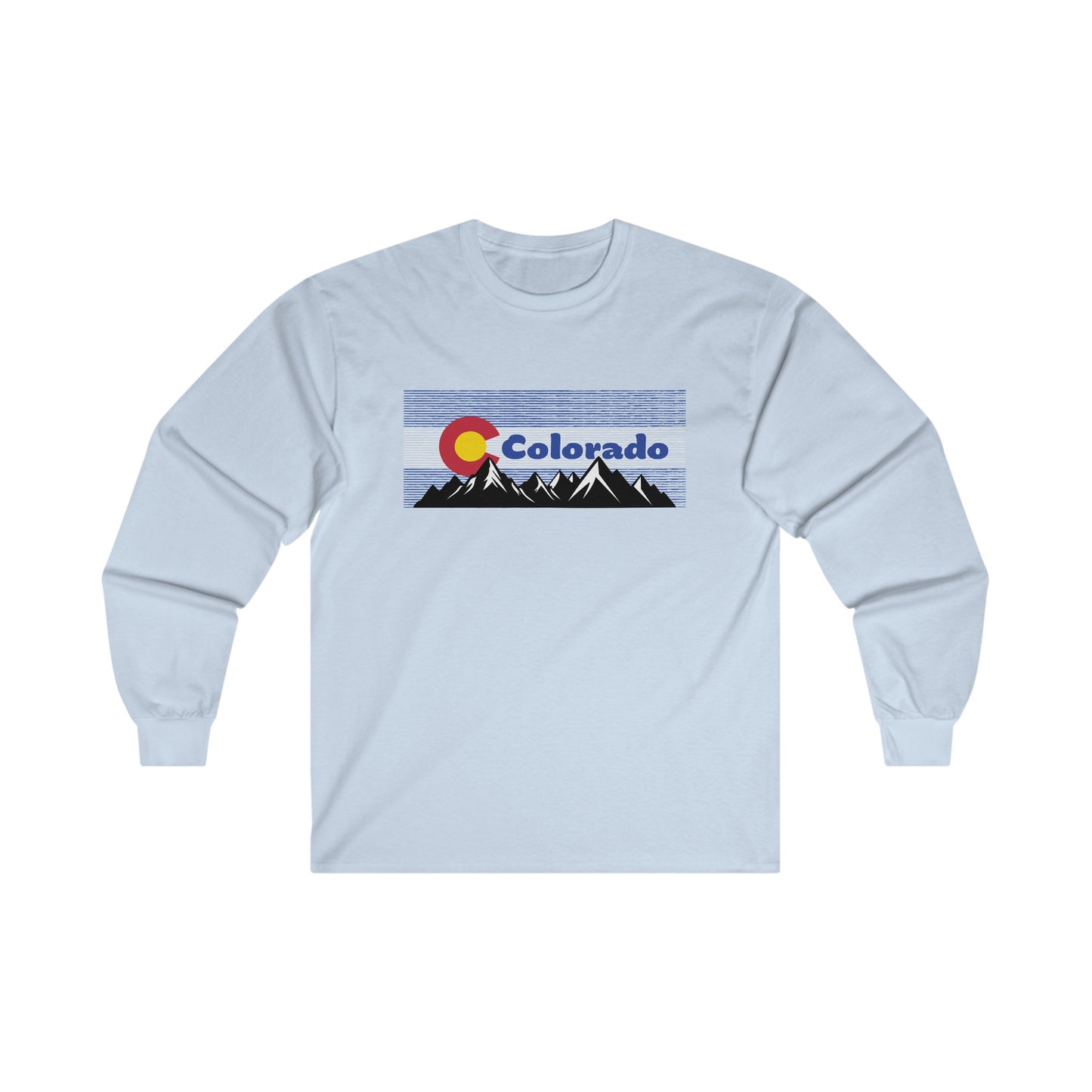 Colorado Flag Mountain Long Sleeve Tee