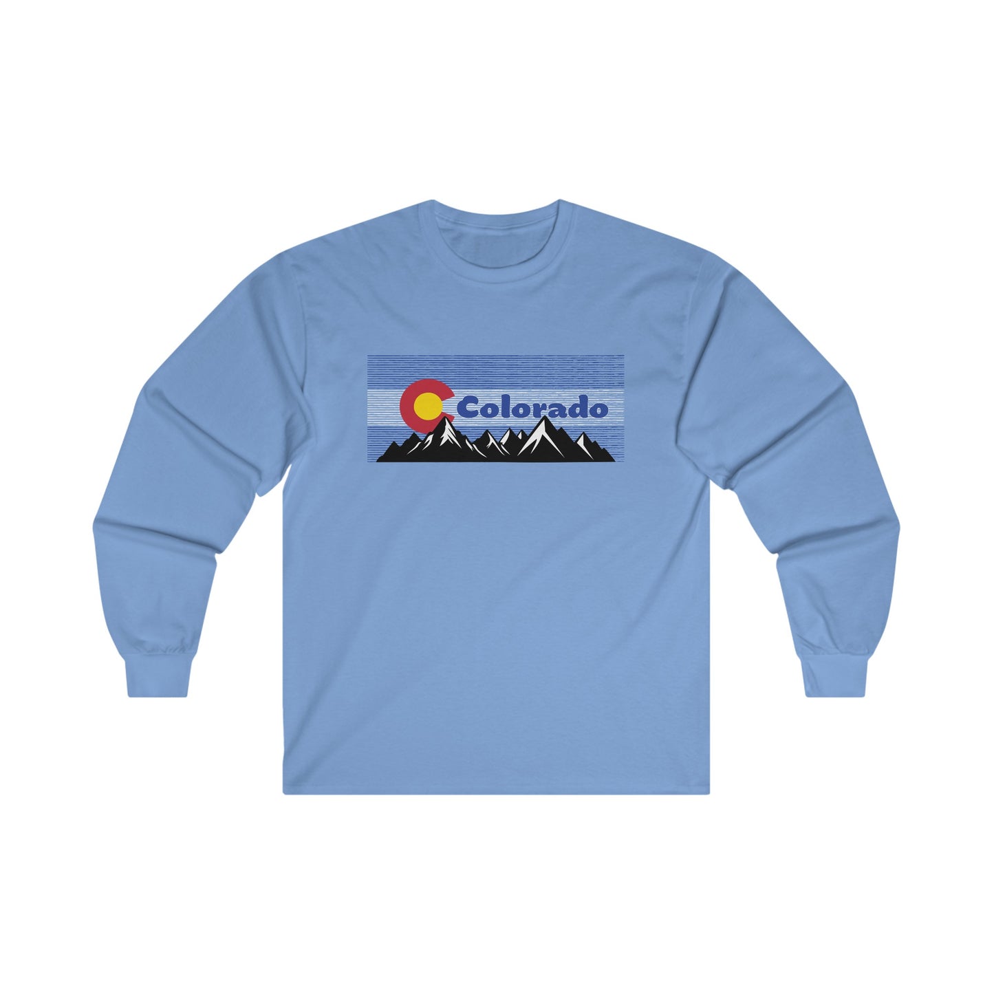 Colorado Flag Mountain Long Sleeve Tee