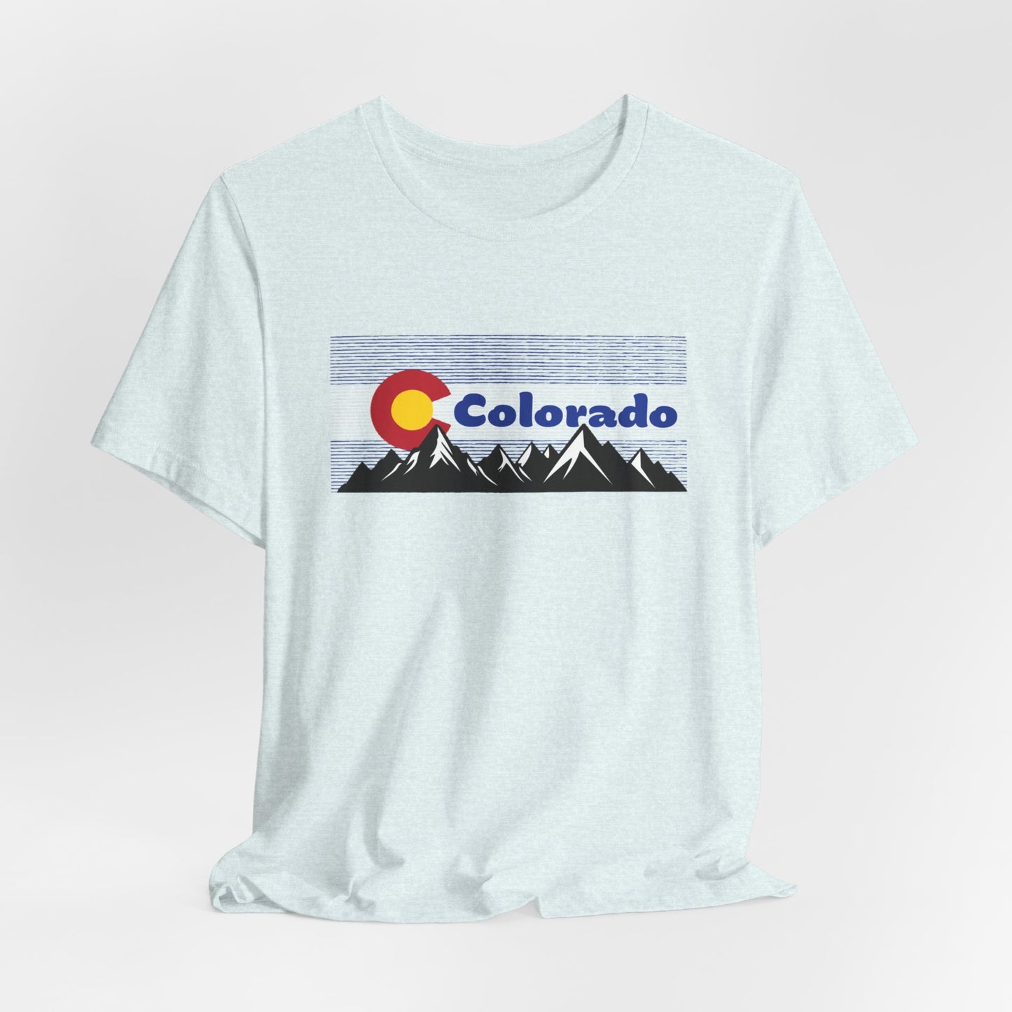 Colorado Flag Mountains Short Sleeve Tee