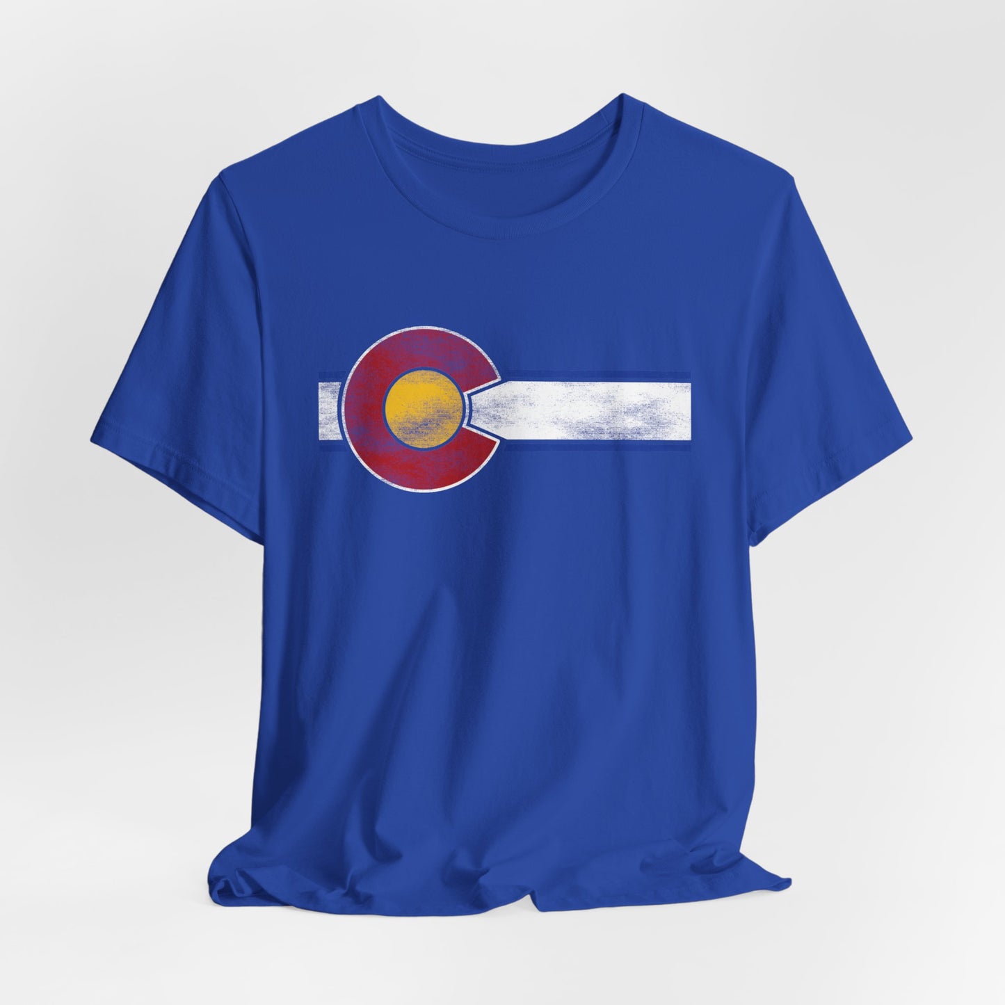 Original Colorado Flag Distressed Jersey T Shirt