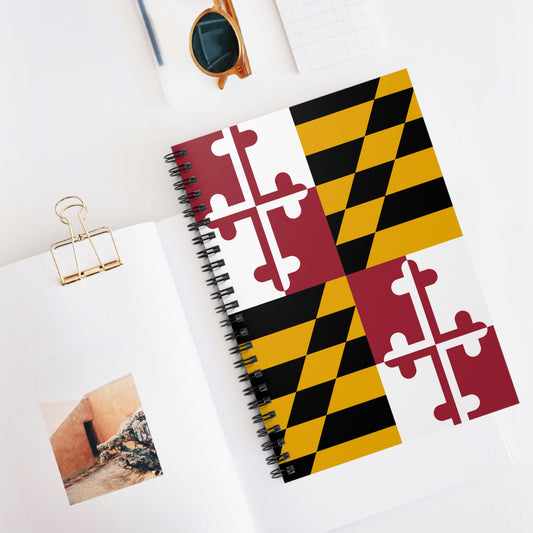 Maryland Flag Spiral Notebook