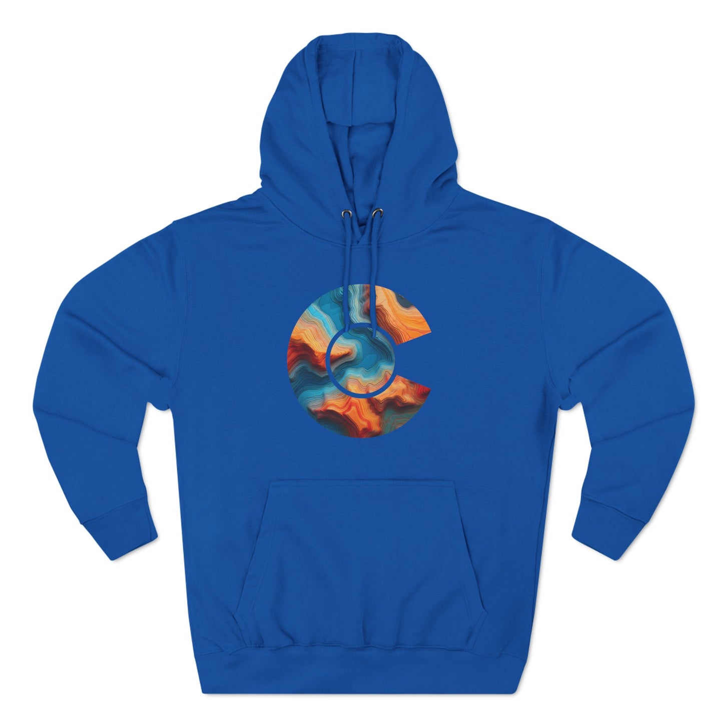 Colorado River Topo Map Hoodie