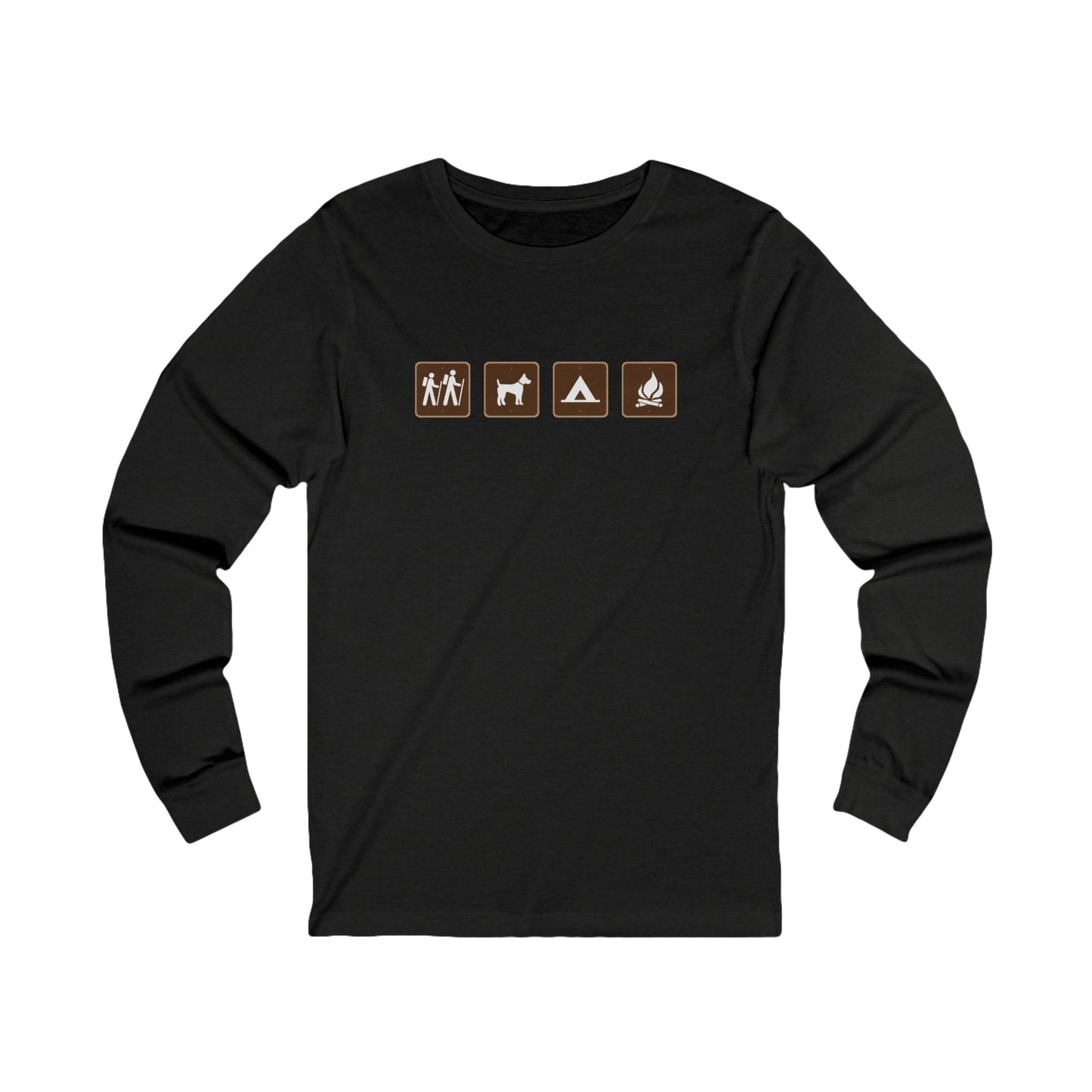 Camp Signs Hiking Long Sleeve T Shirt