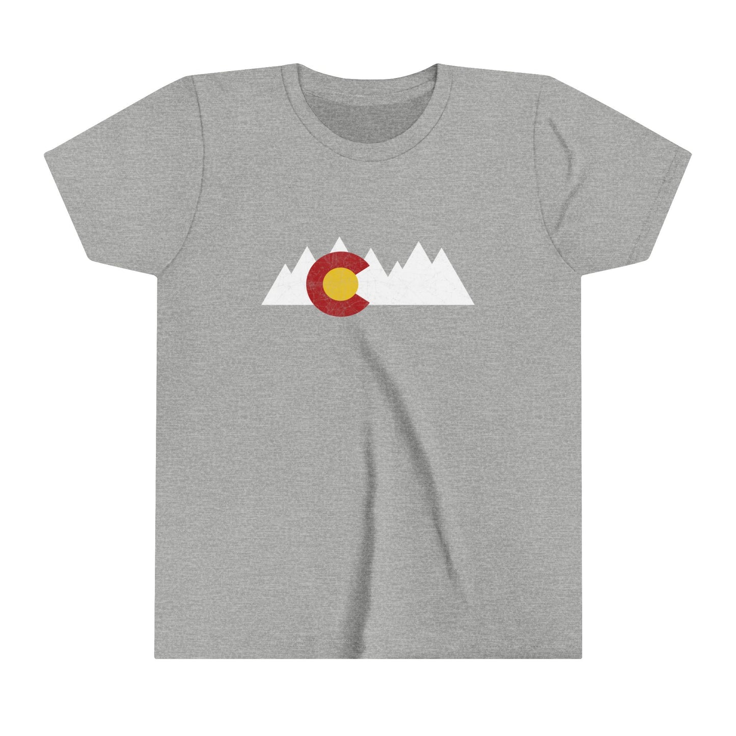 Youth Colorado Flag Peaks Short Sleeve Tee