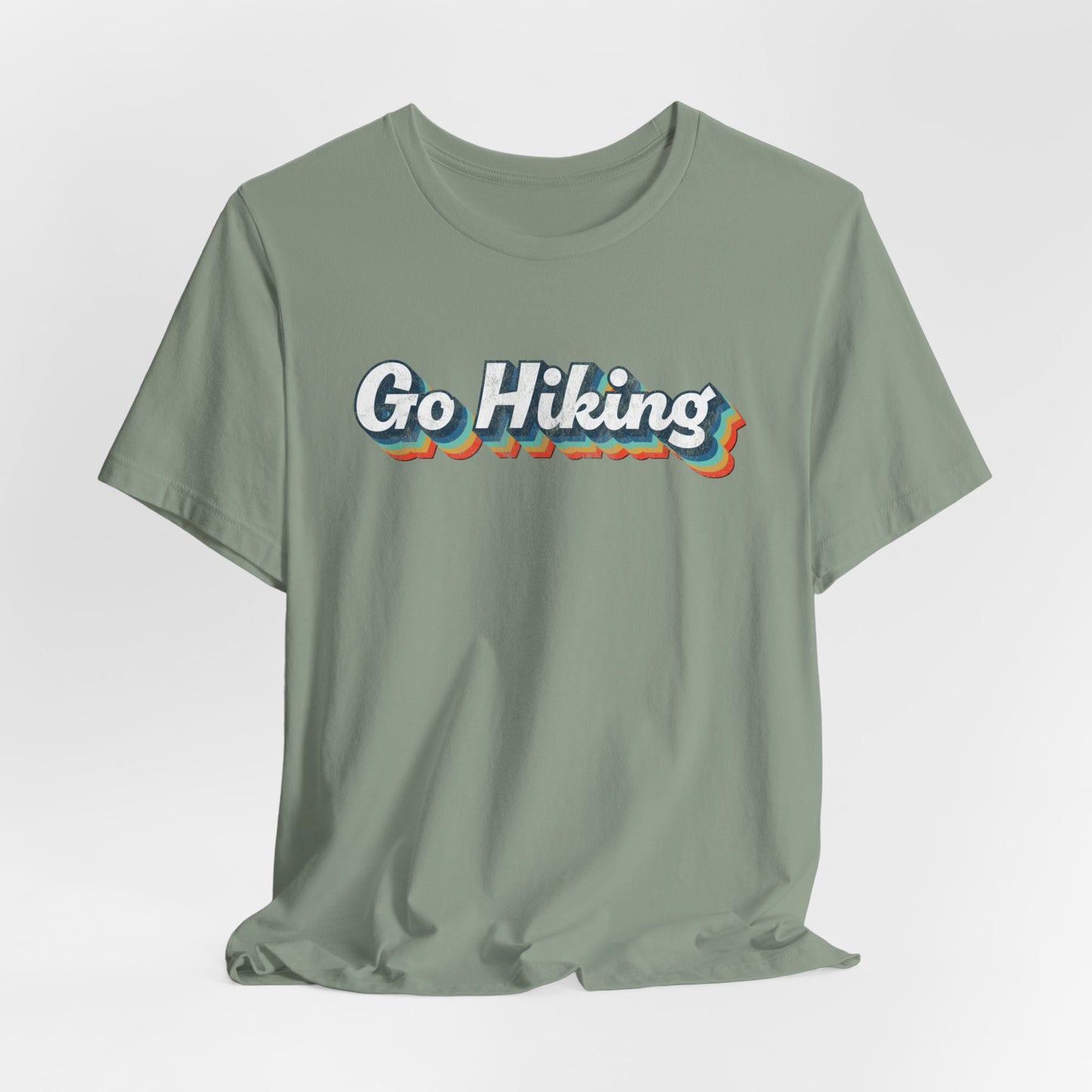 Go Hiking Vintage Short Sleeve T Shirt