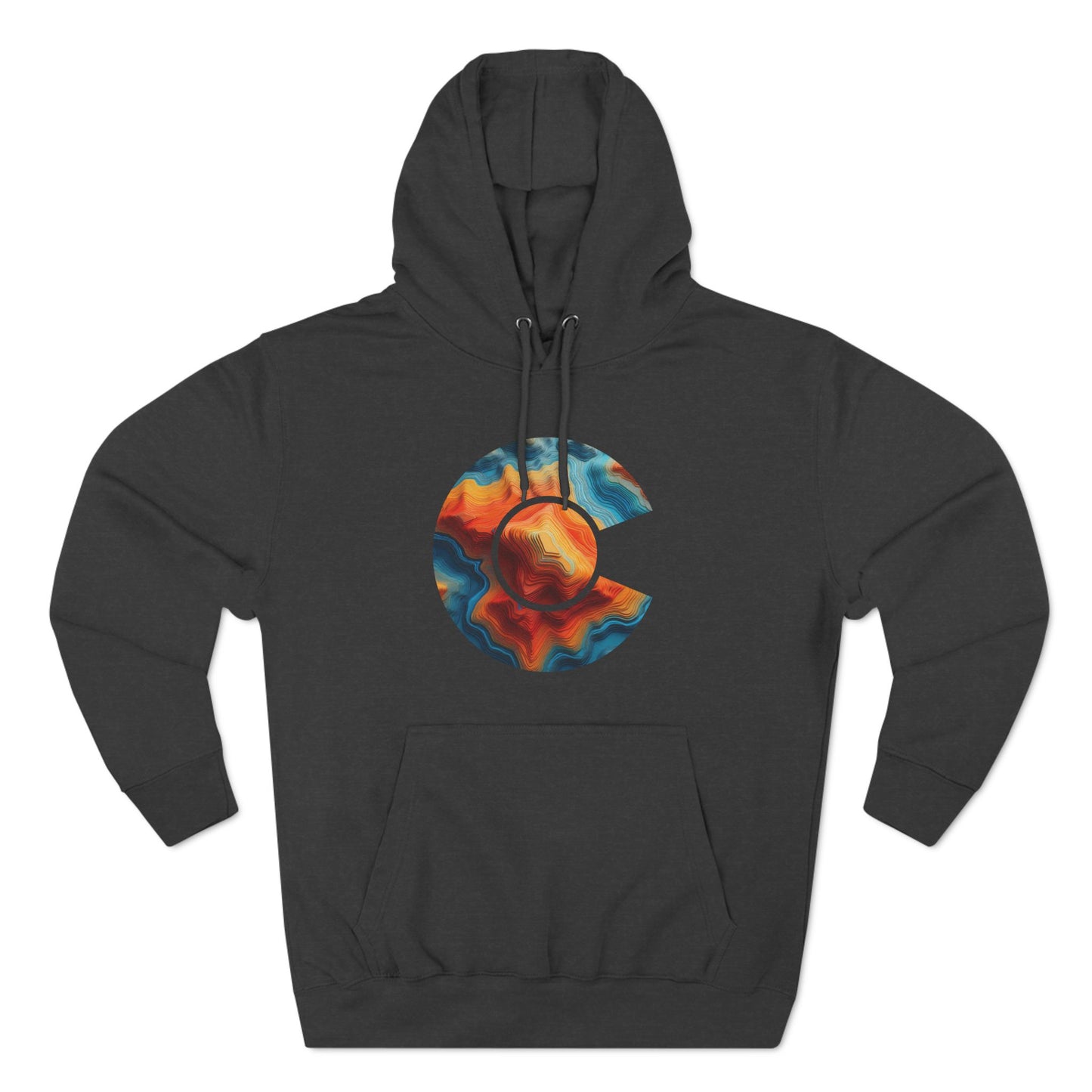 Colorado Topo Map Hoodie