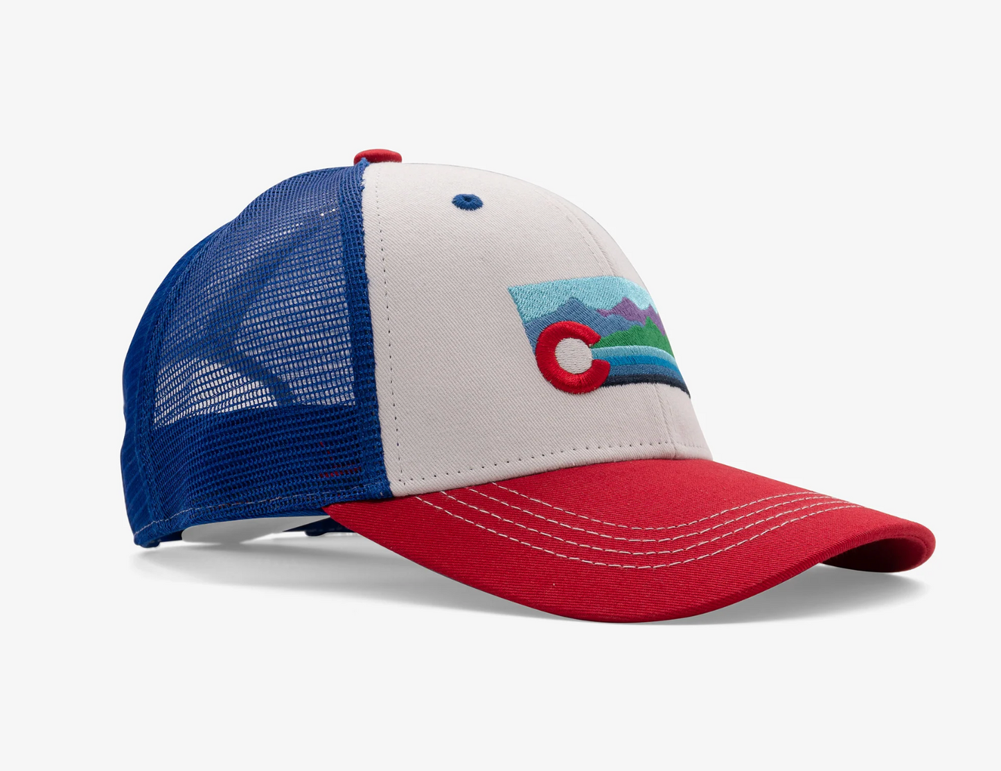 Colorado Scape Low Pro Trucker Hat Red/White