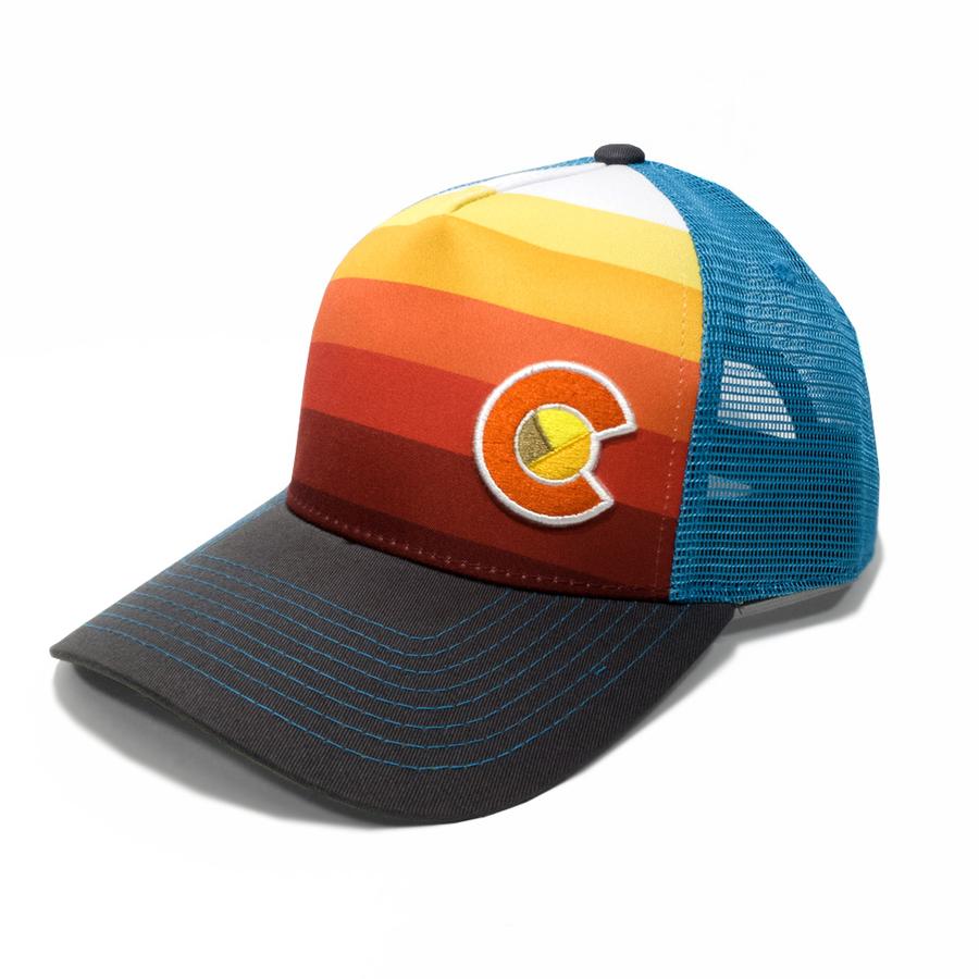 Colorado Hat Striped Yellow Orange Red from Yo Colorado