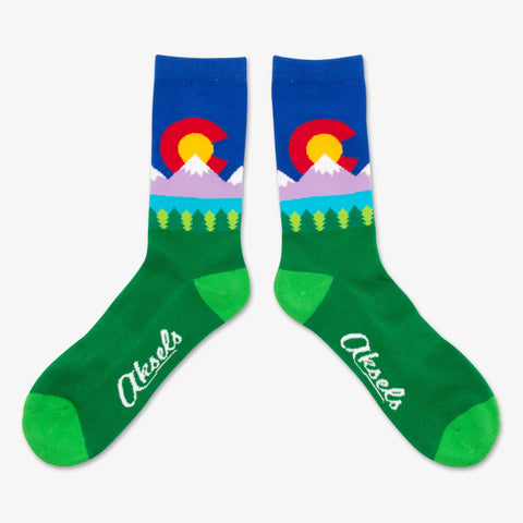 Colorado Flag Lake Socks