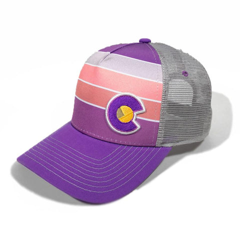 Colorado Hat Striped Purple Trucker from Yo Colorado 