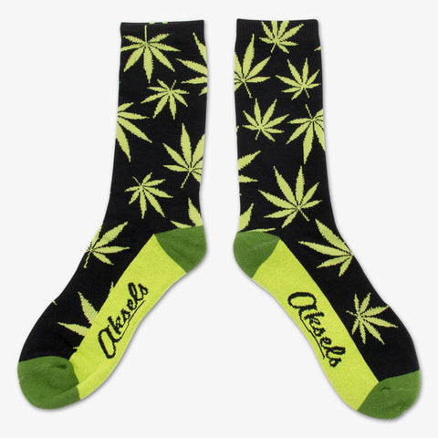 Weed Socks with Marijuana leaves